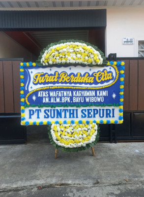 Papan Bunga Duka di Pekayonjaya